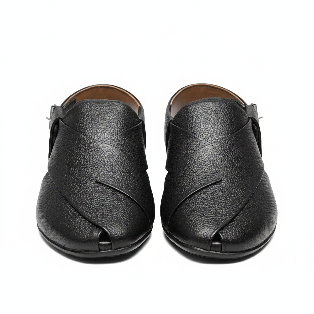 Men's Black Folding Sandals