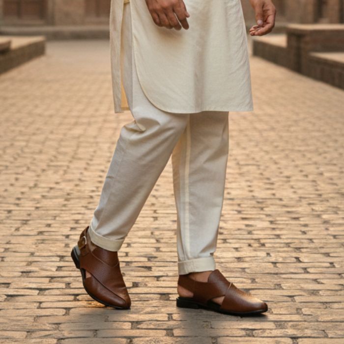 Men's Brown Folding Sandals