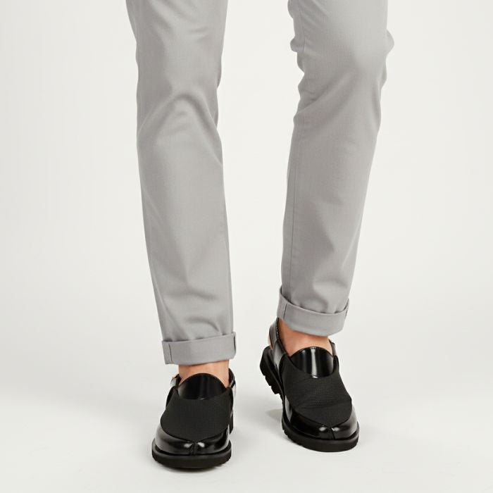 Men's Elegant Black Peshawari Sandal / Chappal