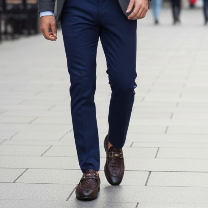 Mustard Leather Shoes with Elegant Buckle